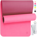 Greater Goods Exercise Mat Extra Durable Lightweight Fitness Mat with Strap for Yoga Pilates and Home Gym Watermelon Pink